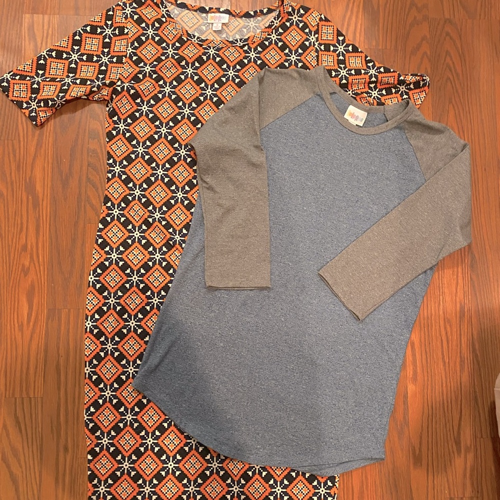 LuLaRoe Size Small Dress and Top Bundle